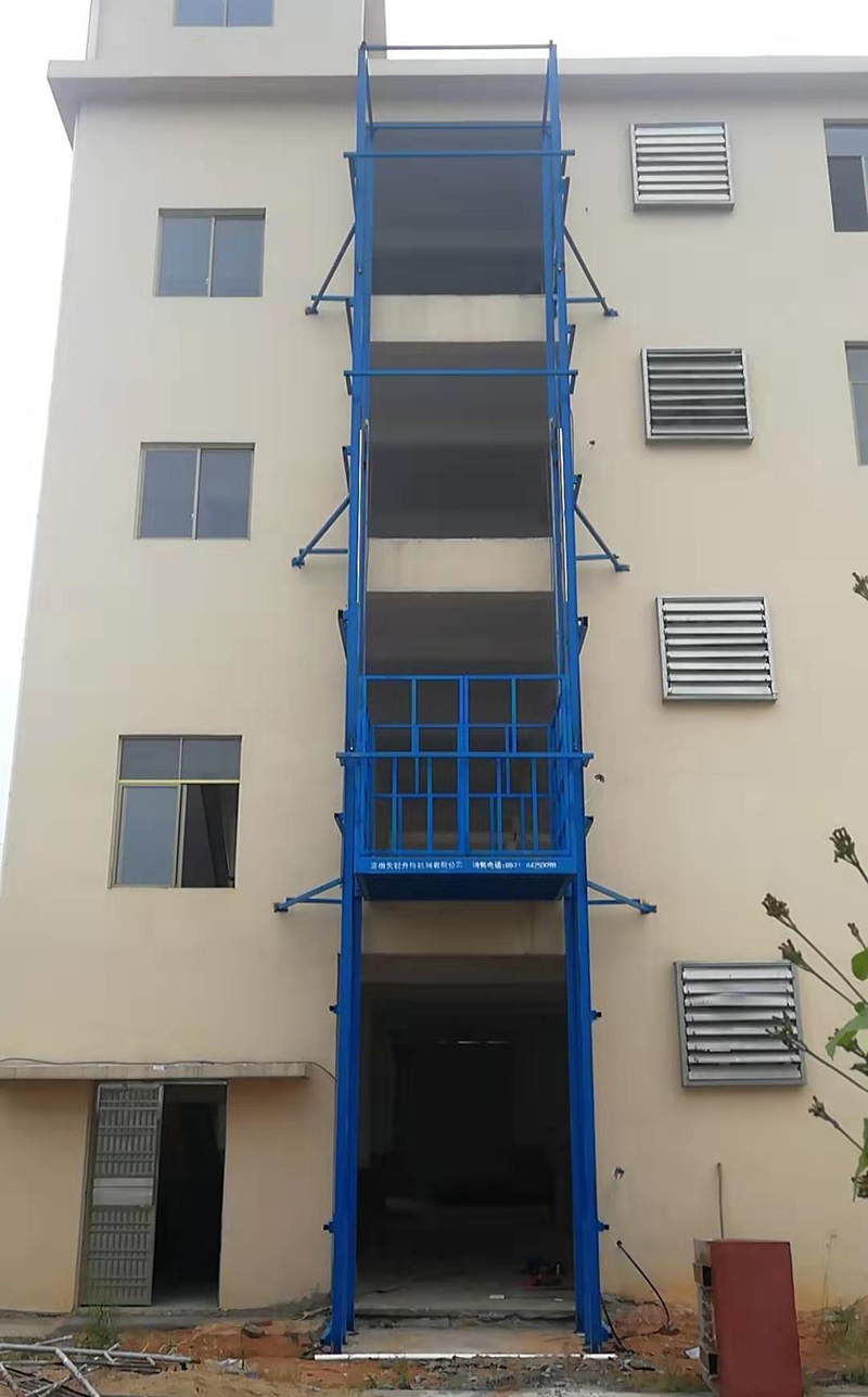 鹤岗室外导轨式升降平台